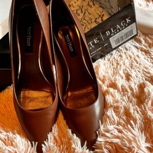 White House Black Market Mahogany Heels